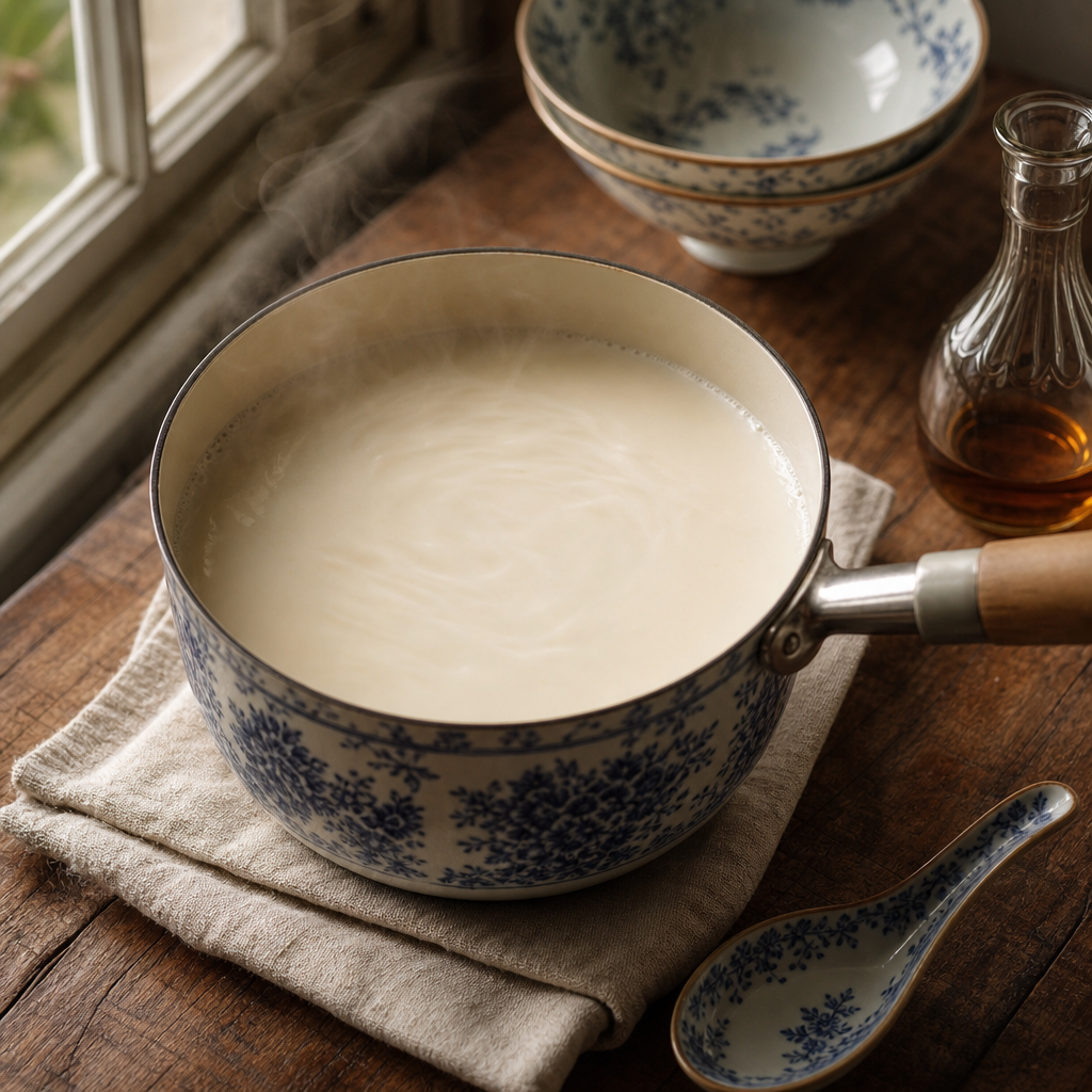 Almond Tofu step 4: Finish the jelly base