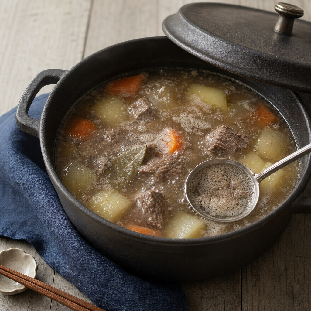Japanese Beef Curry step 6: Simmer until the beef is tender