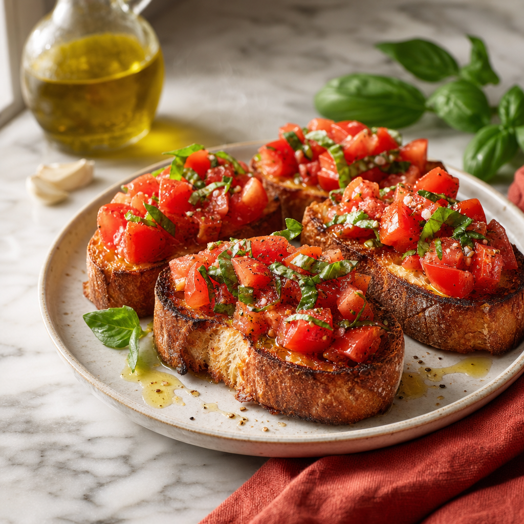 Bruschetta Pomodoro — finished dish