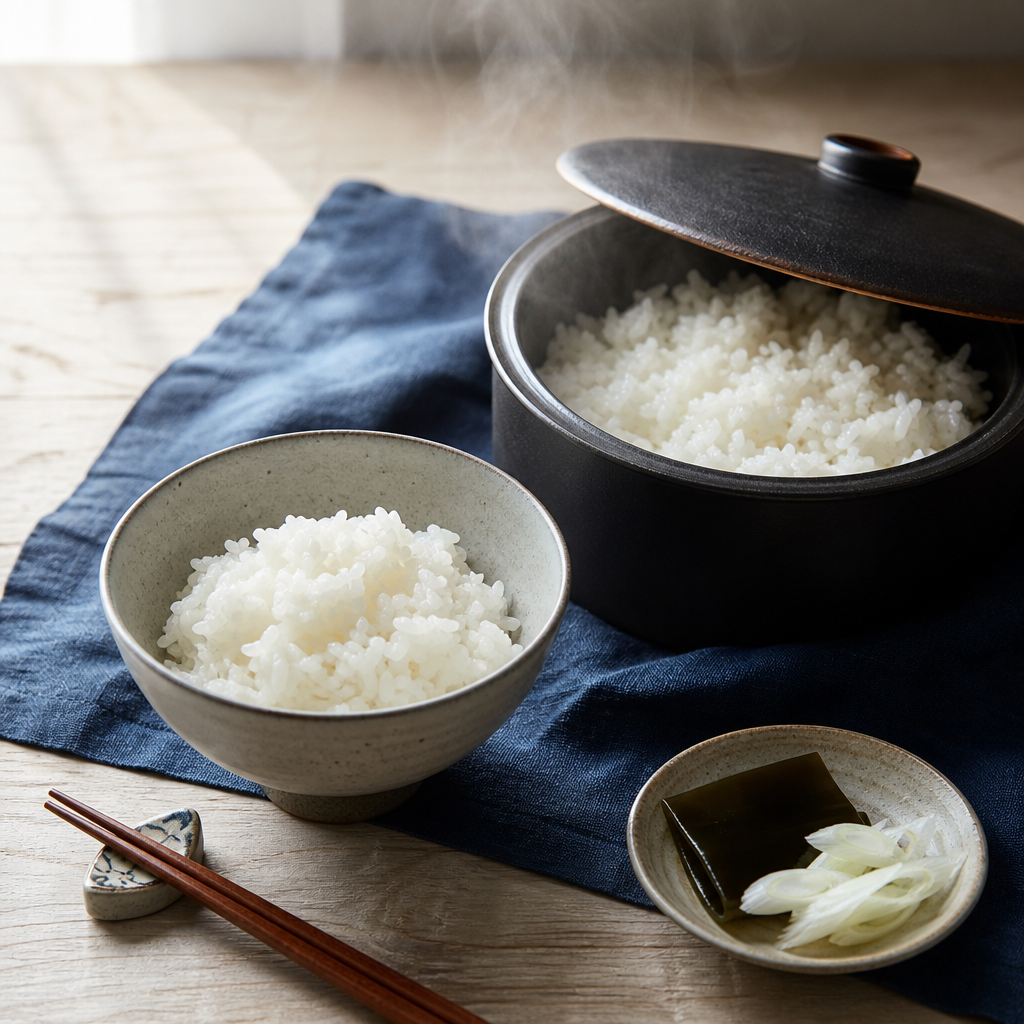Butadon step 2: Cook and rest the rice