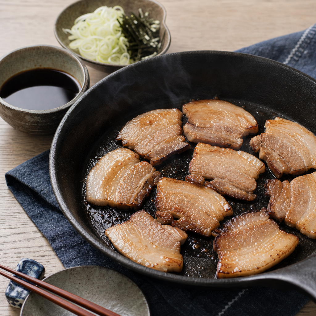 Butadon step 4: Sear the pork