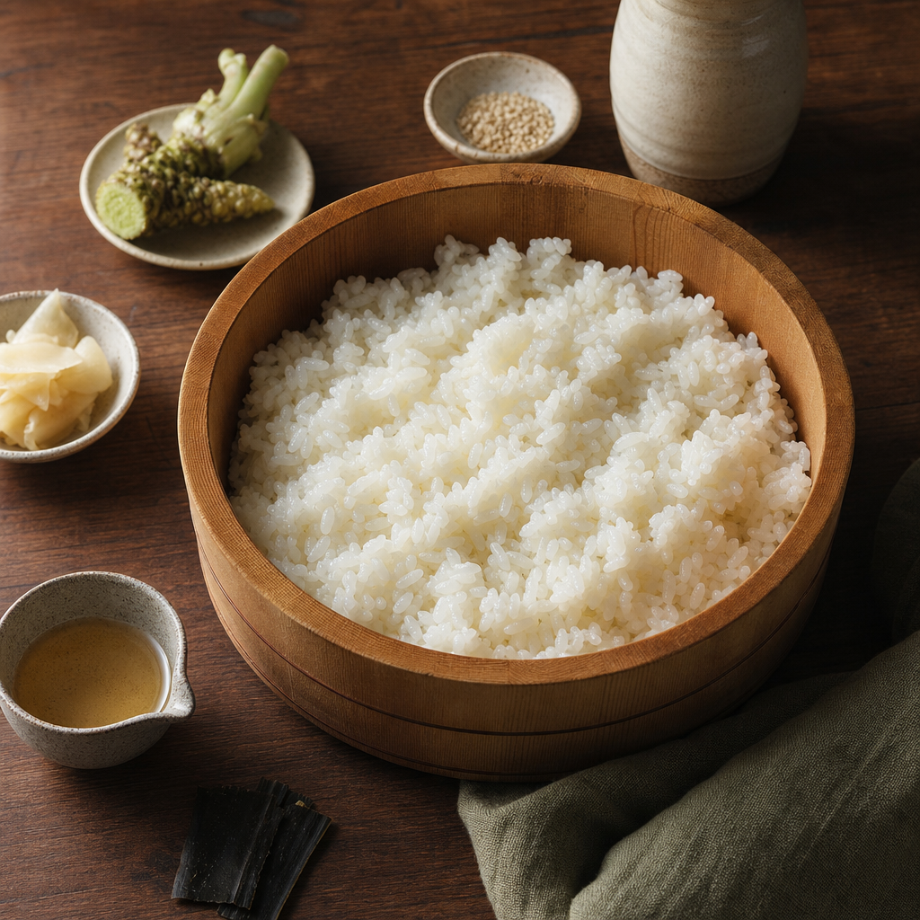 California Roll step 3: Season the sushi rice