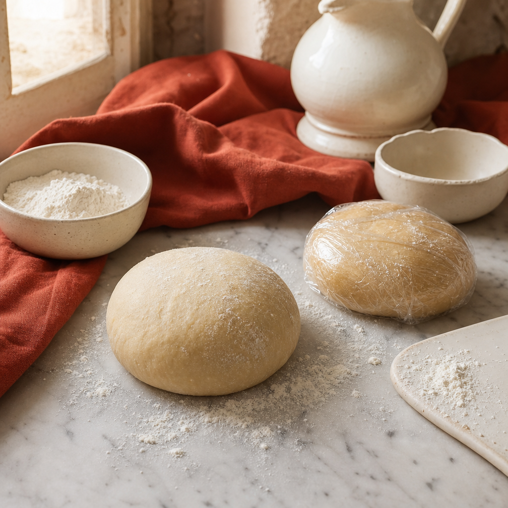 Cannoli Siciliani step 3: Knead and rest