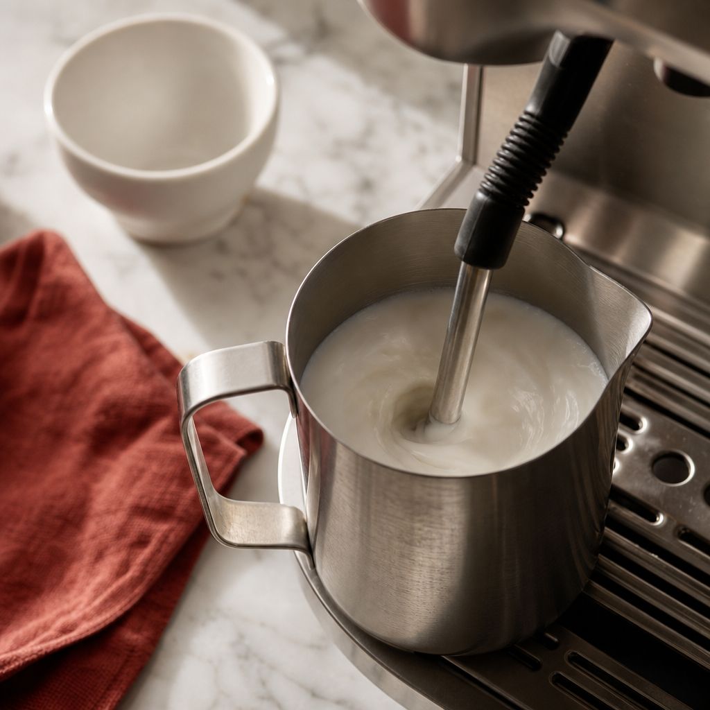 Cappuccino step 4: Texture and heat