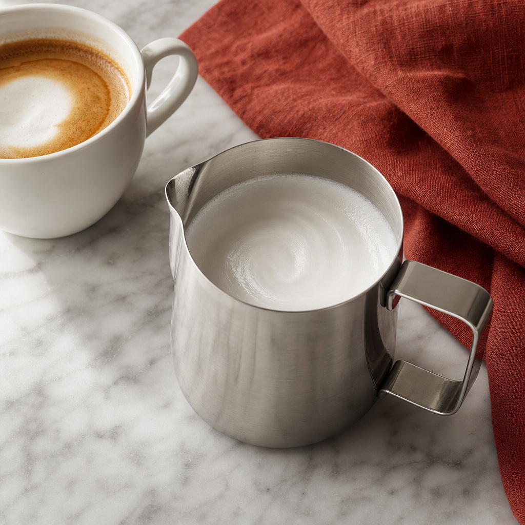 Cappuccino step 5: Polish the foam