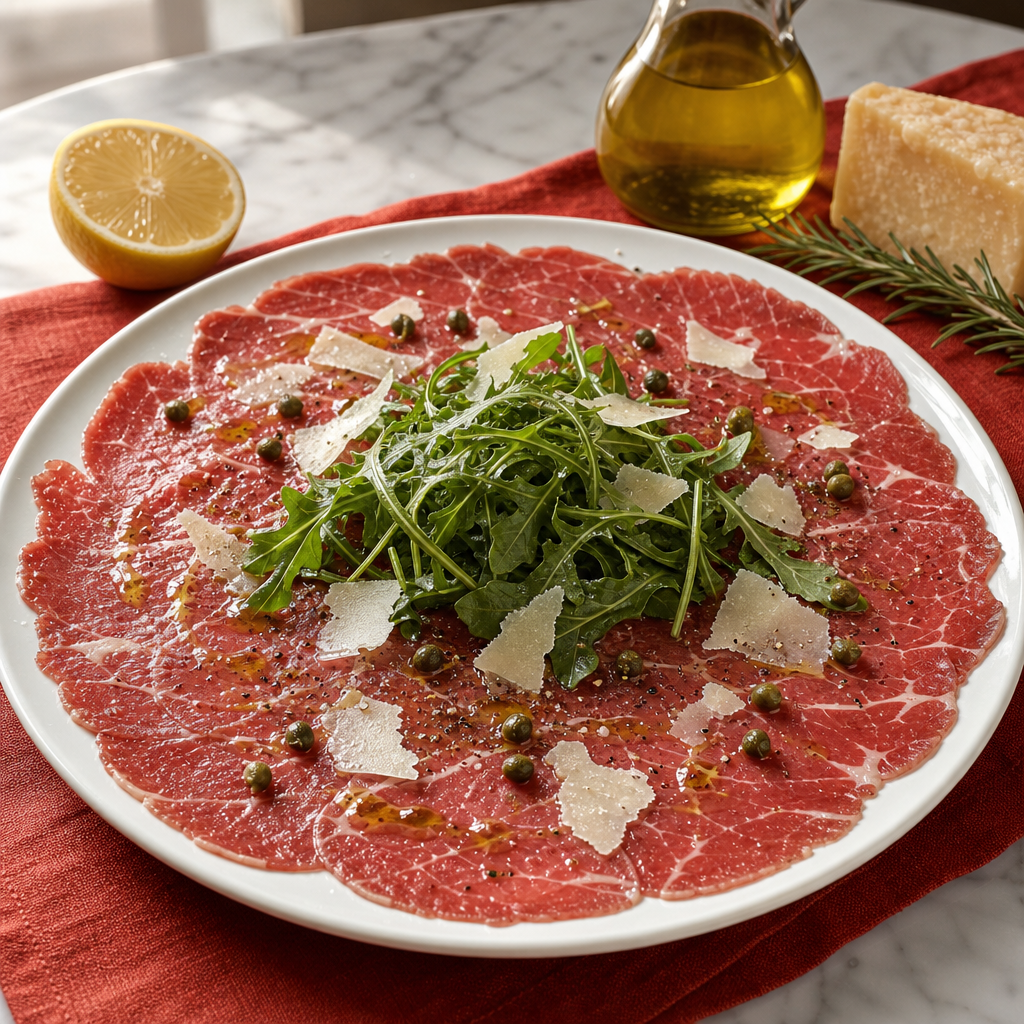 Beef Carpaccio — finished dish