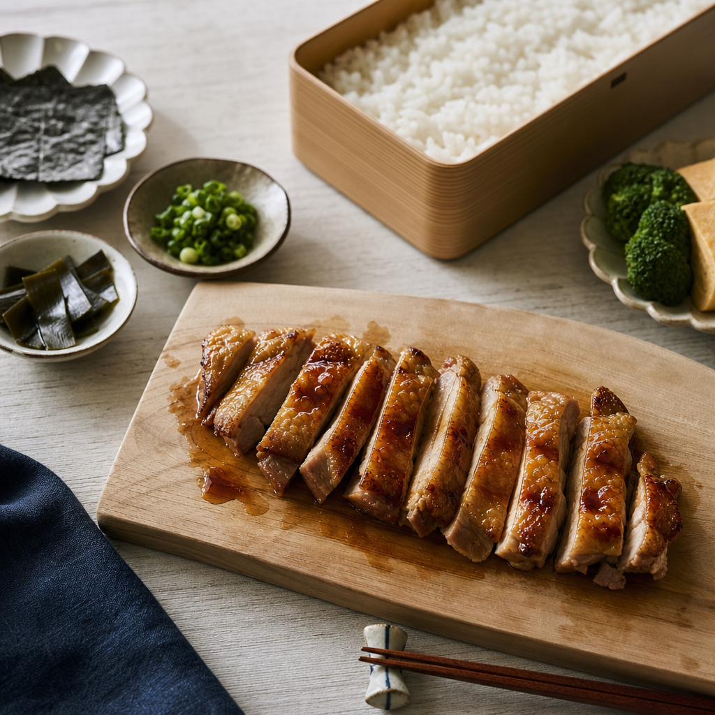 Chicken Teriyaki Bento step 8: Rest and slice