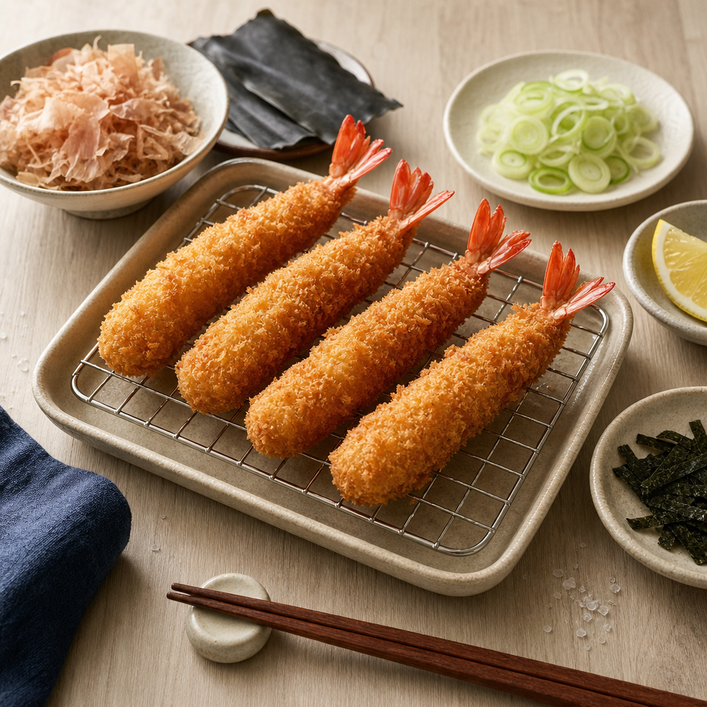 Ebi Fry step 9: Drain