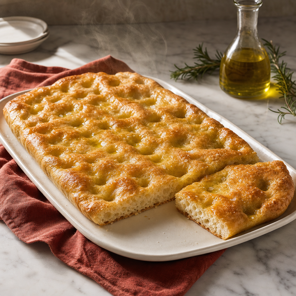 Focaccia Genovese — finished dish