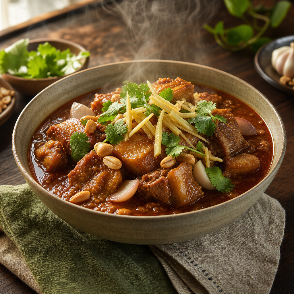 Gaeng Hung Lay — finished dish