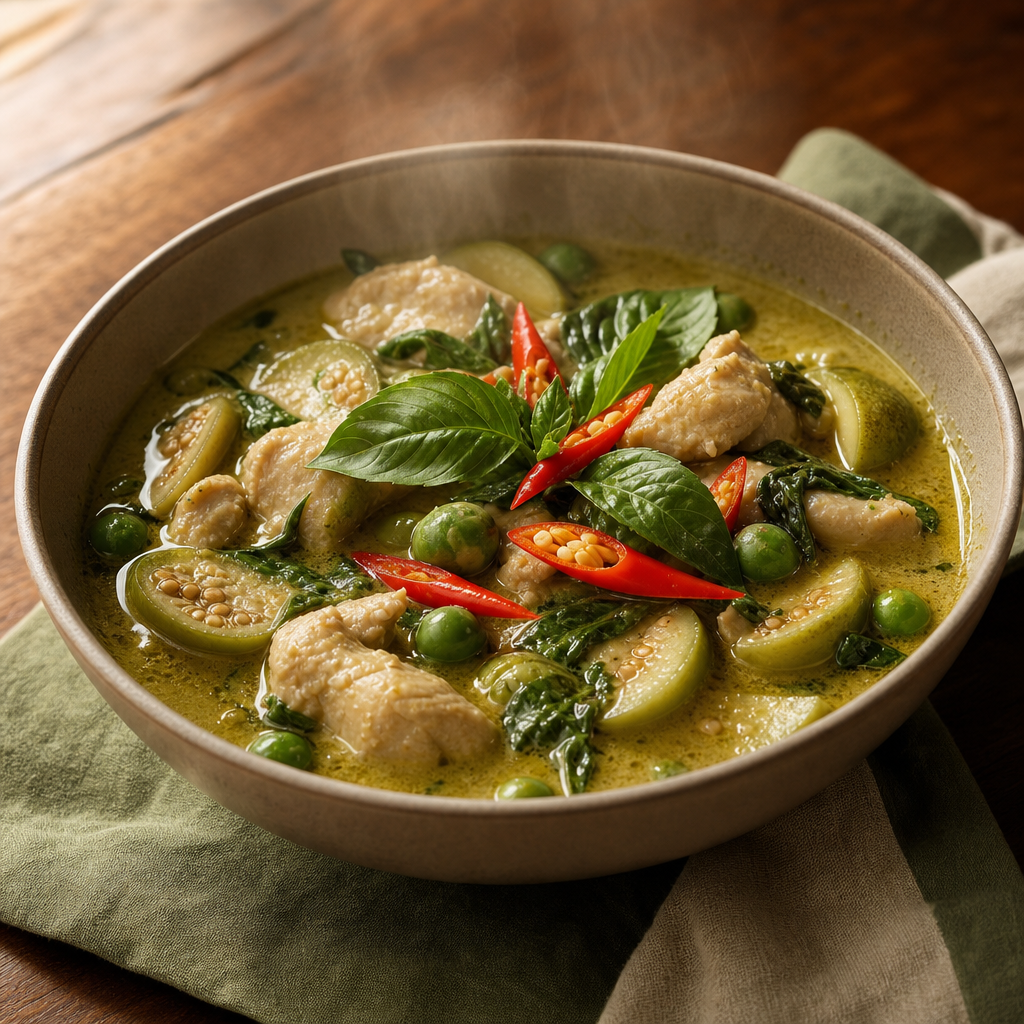 Green Curry Chicken — finished dish
