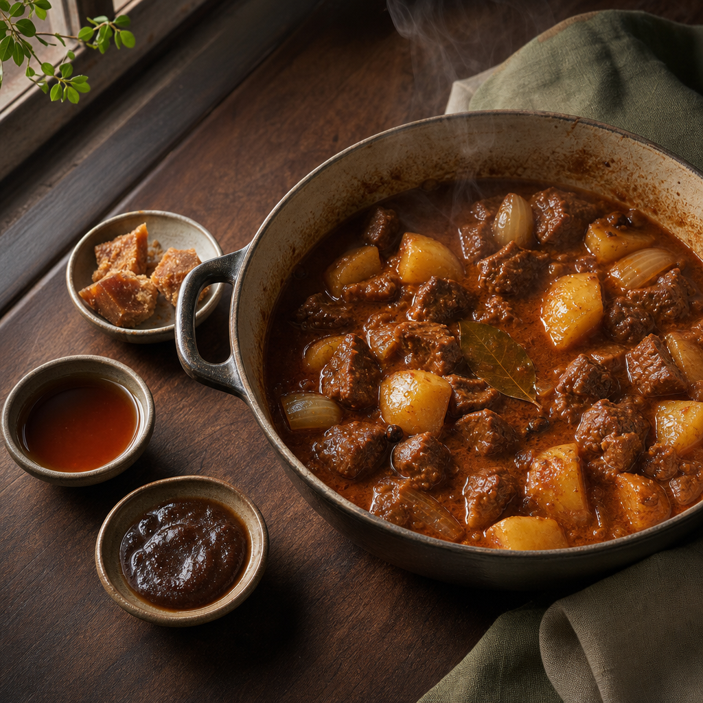 Massaman Curry Beef step 9: Season the curry