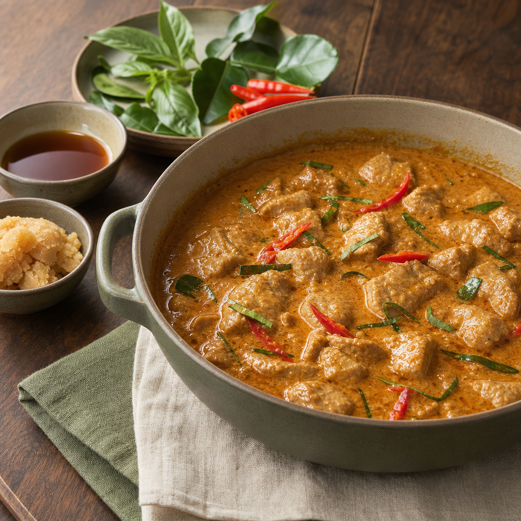Pork Panang Curry step 6: Season salty-sweet