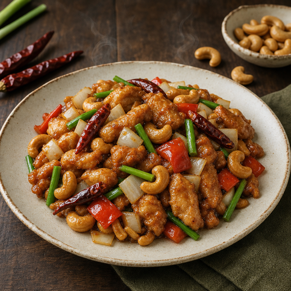 Thai Cashew Chicken — finished dish