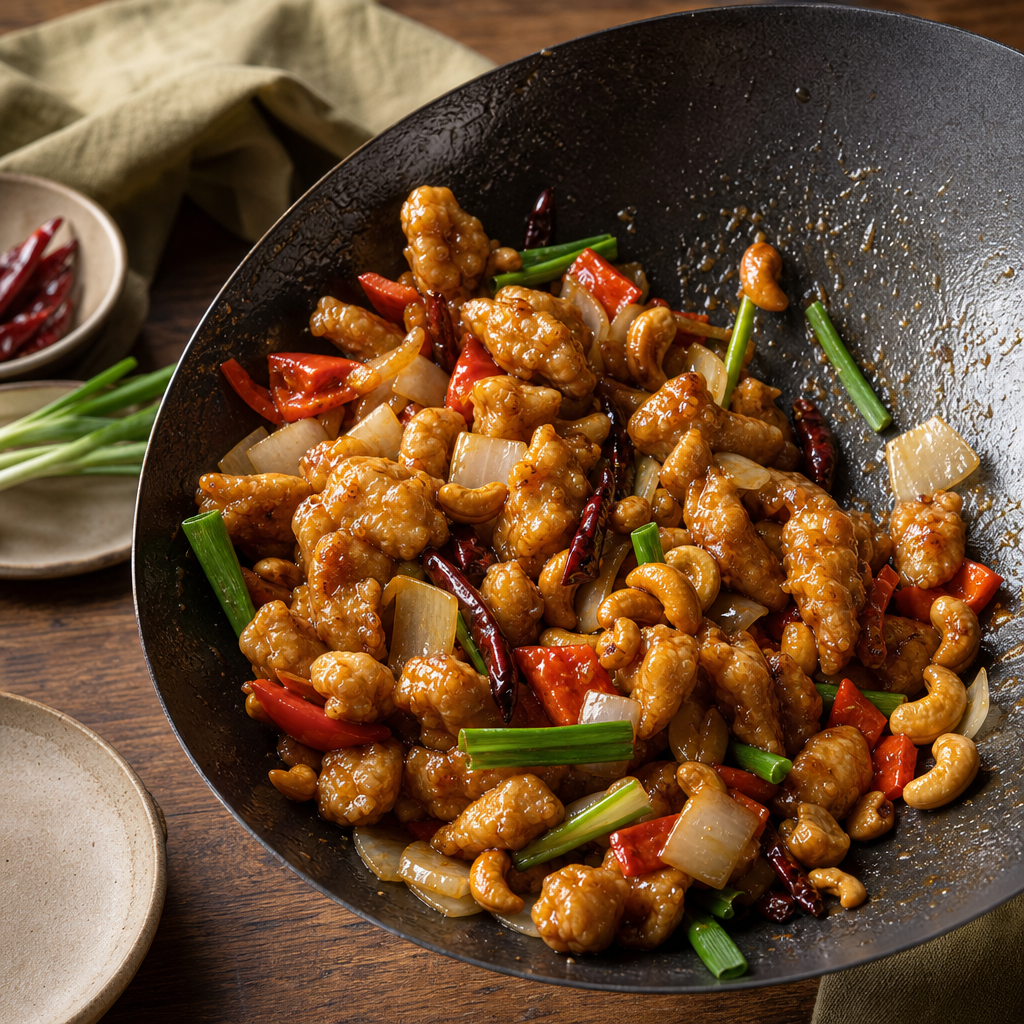Thai Cashew Chicken step 9: Final toss