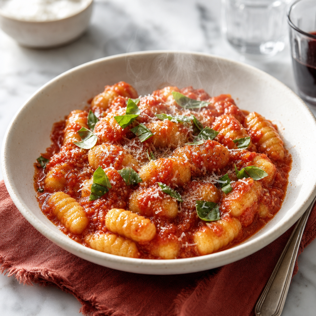 Gnocchi Pomodoro — finished dish