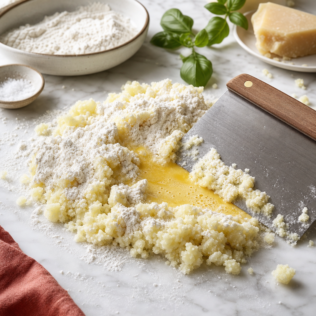 Gnocchi Pomodoro step 3: Make the dough