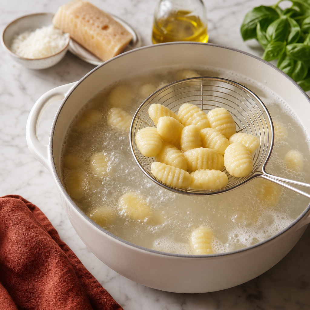 Gnocchi Pomodoro step 7: Boil the gnocchi