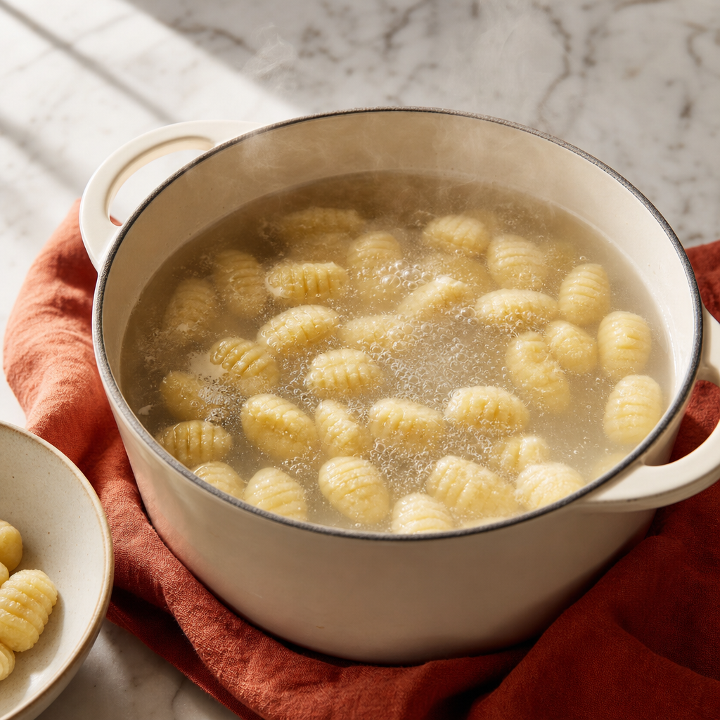 Gnocchi Sorrentina step 7: Boil the gnocchi