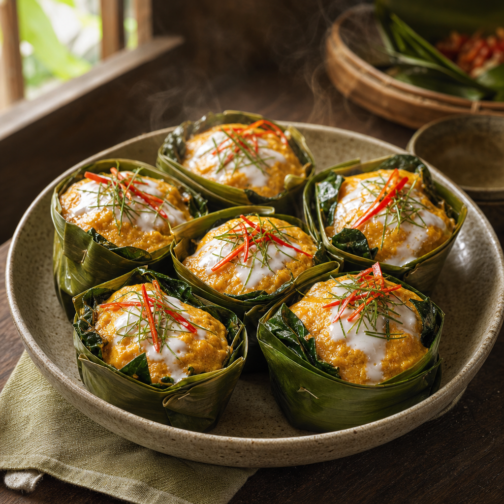 Hor Mok Pla — finished dish