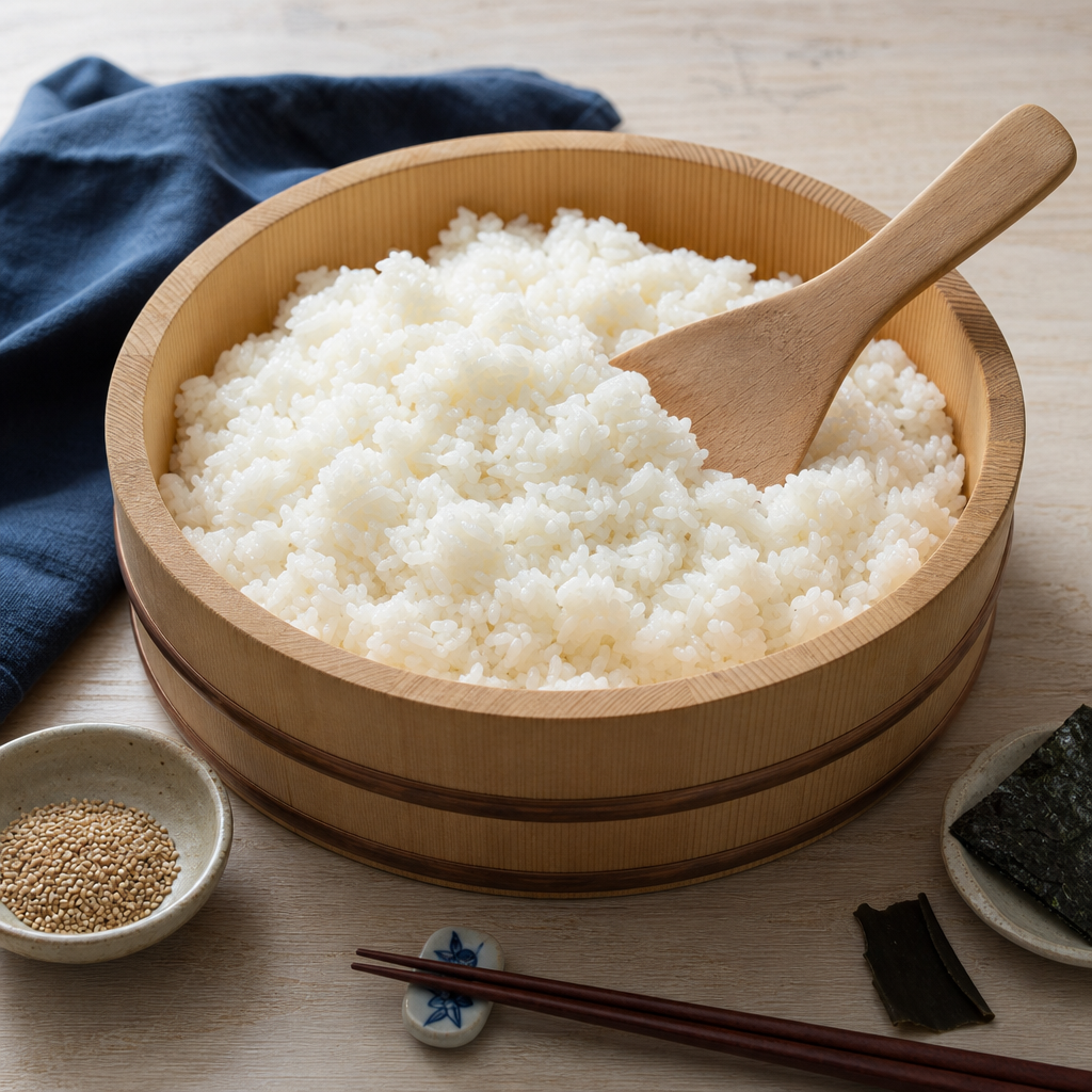 Inari Sushi step 8: Season the rice