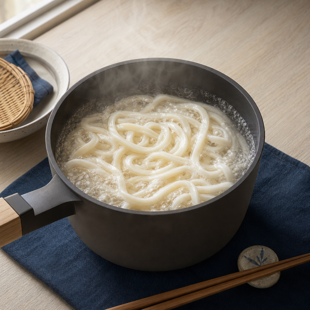 Kake Udon step 4: Cook or reheat the udon separately