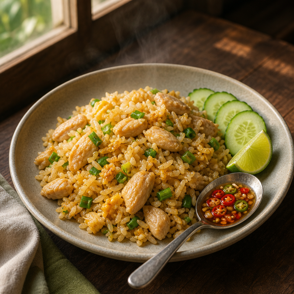 Thai Chicken Fried Rice — finished dish