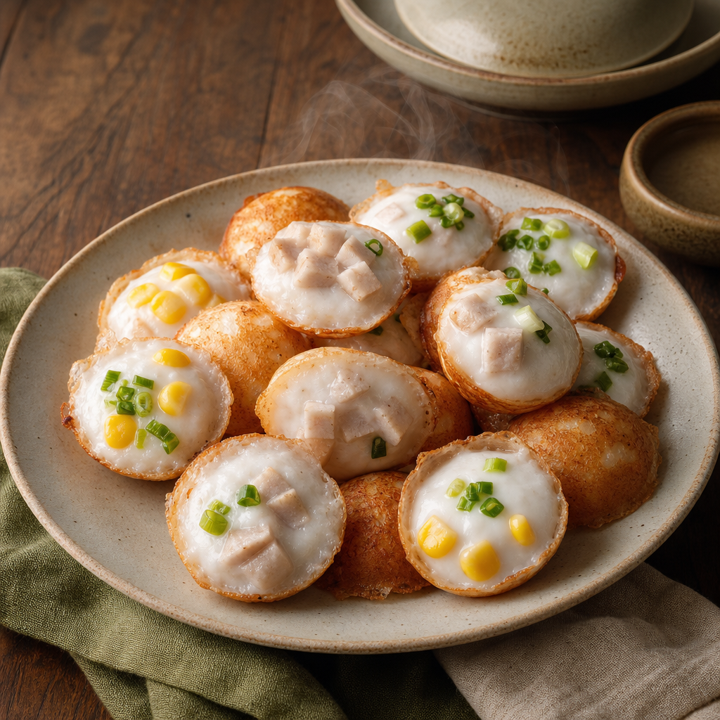 Khanom Krok — finished dish
