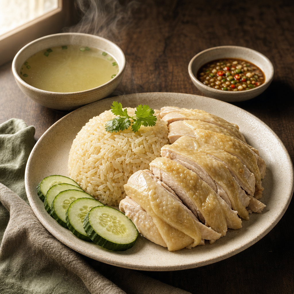 Khao Mun Gai — finished dish