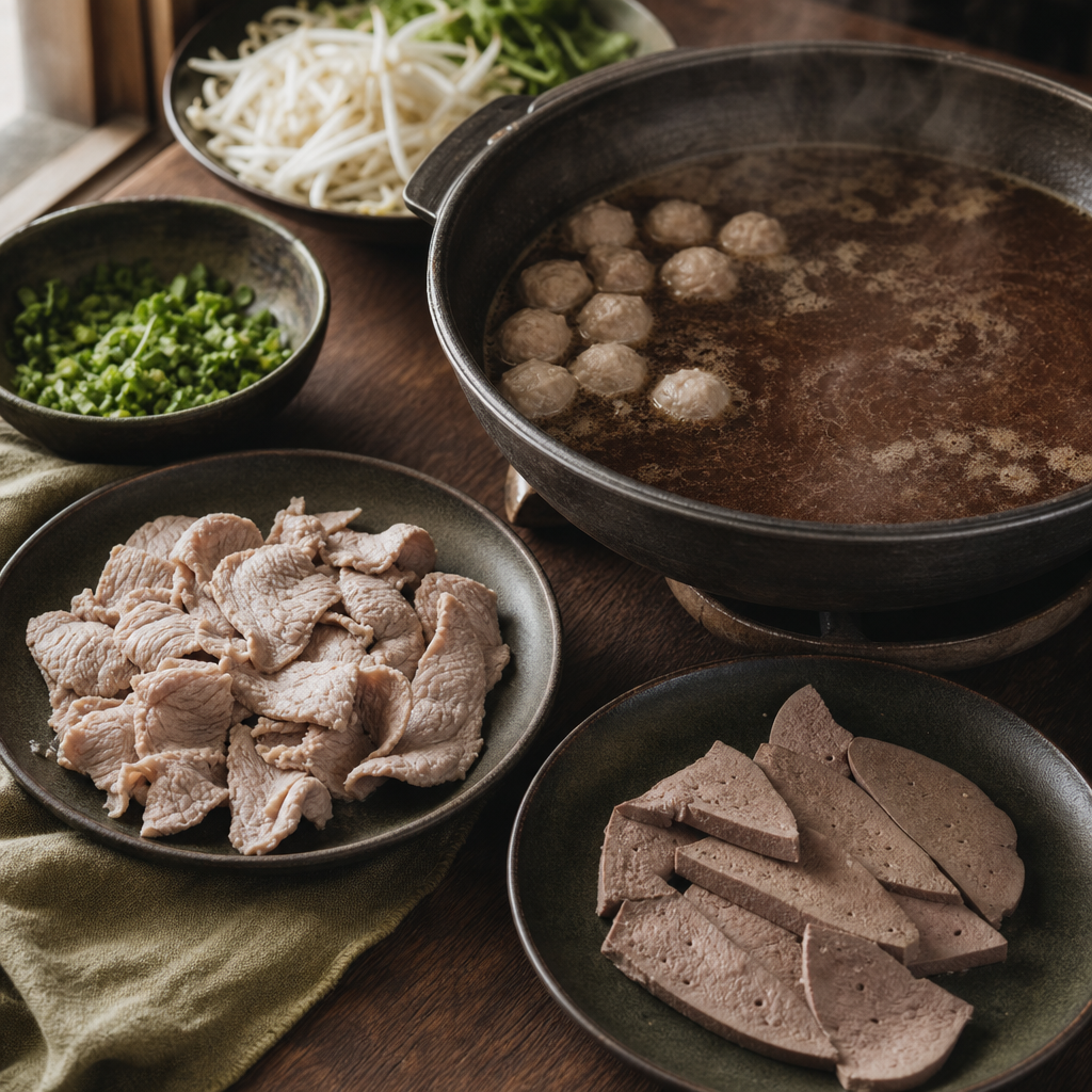 Boat Noodles step 5: Cook the toppings
