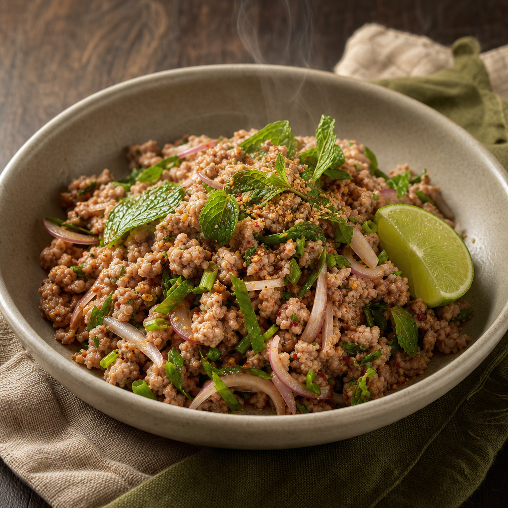 Larb Moo — finished dish