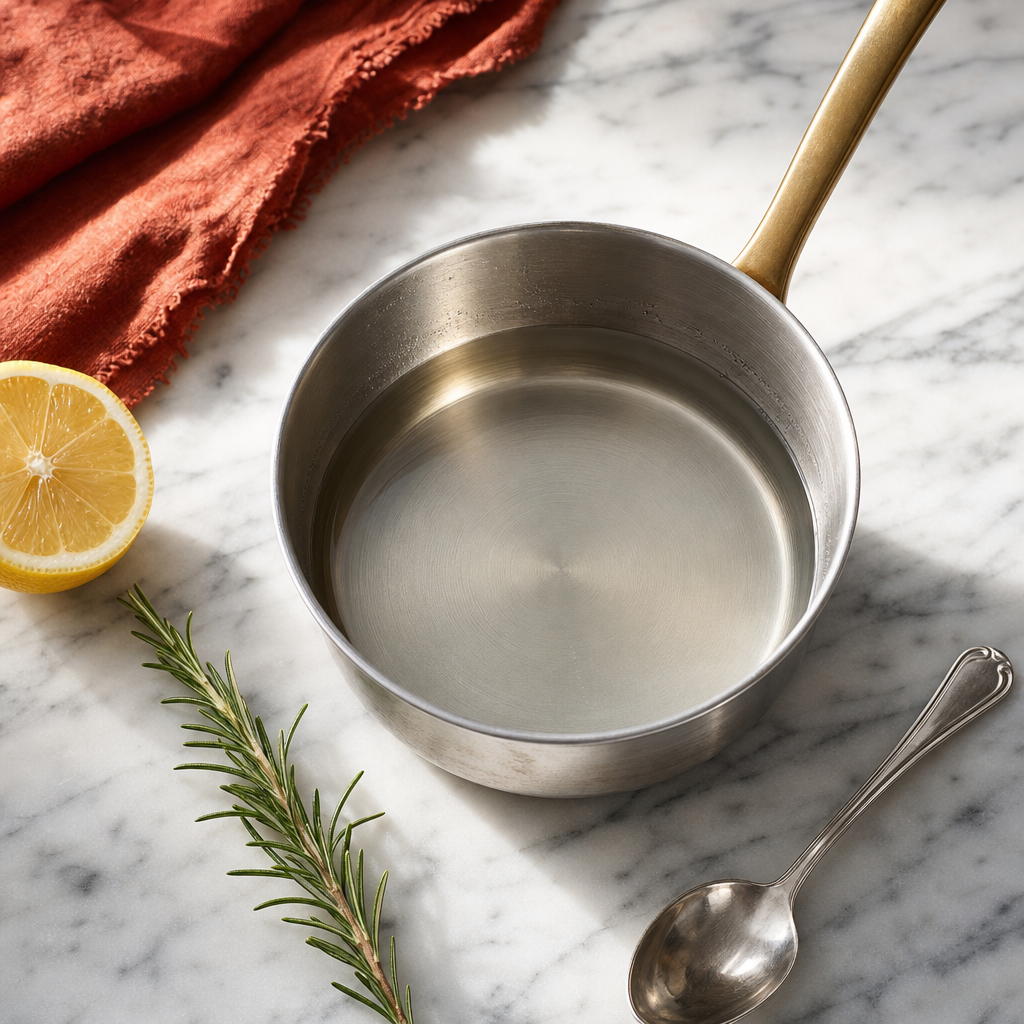 Limoncello step 4: Make the sugar syrup