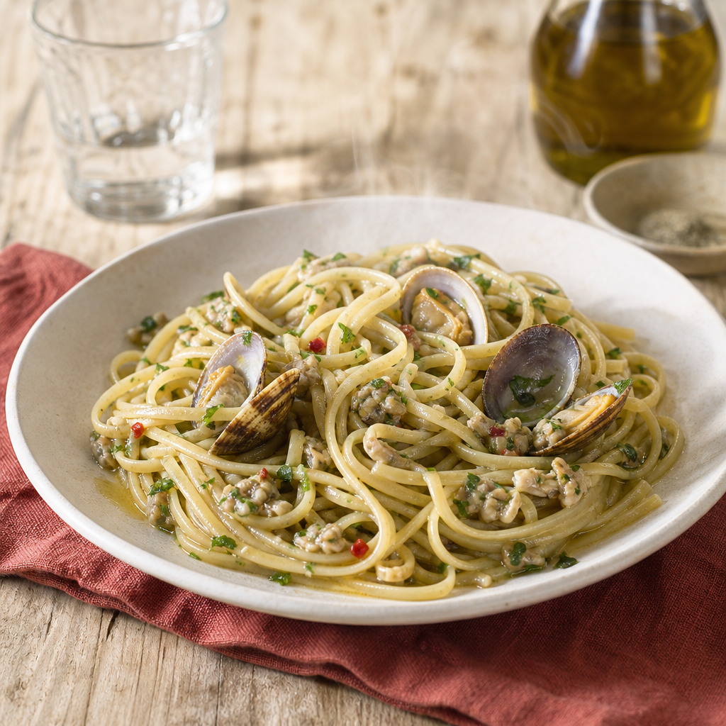 Linguine Vongole — finished dish