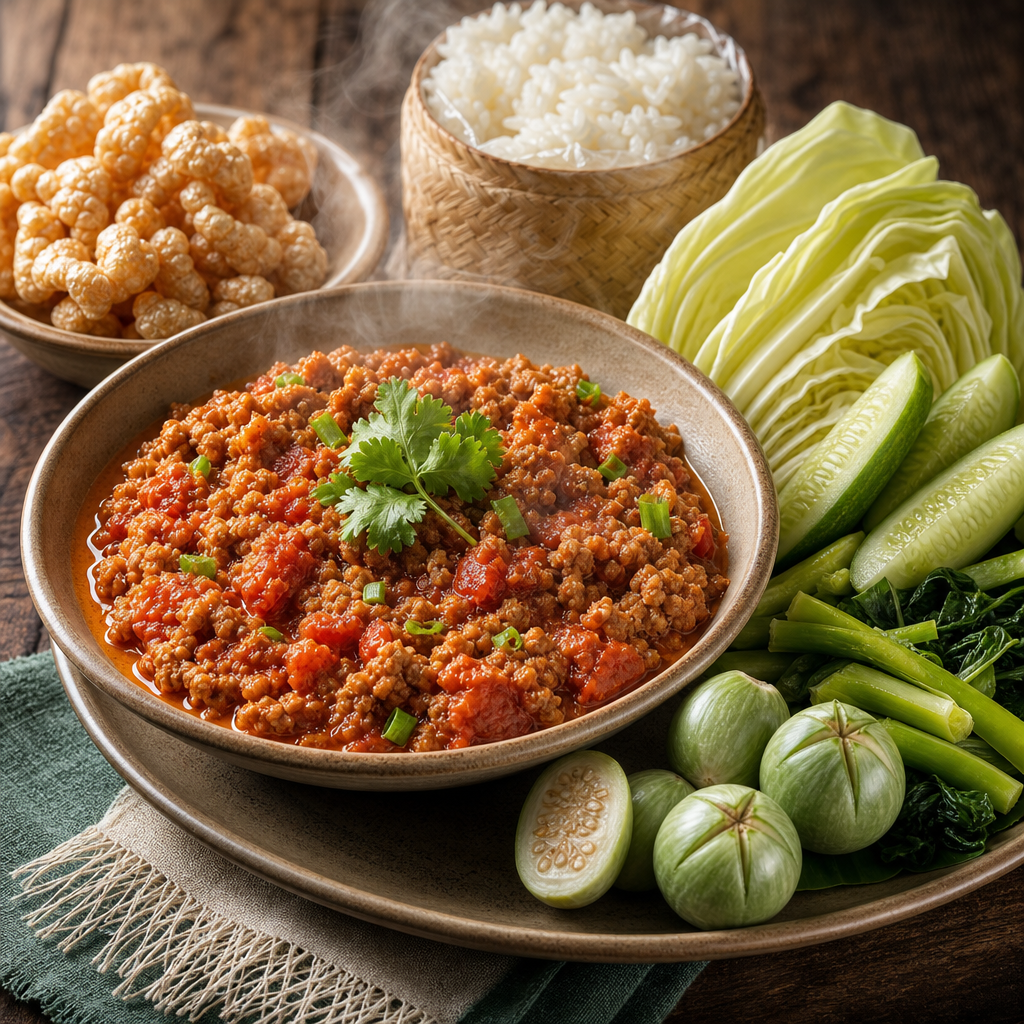 Nam Prik Ong — finished dish