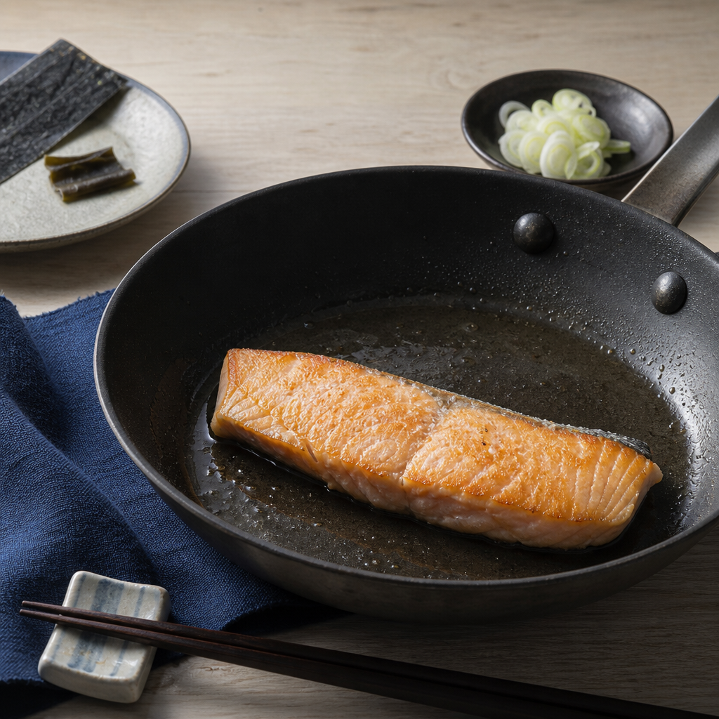 Salmon Onigiri step 3: Cook the salmon