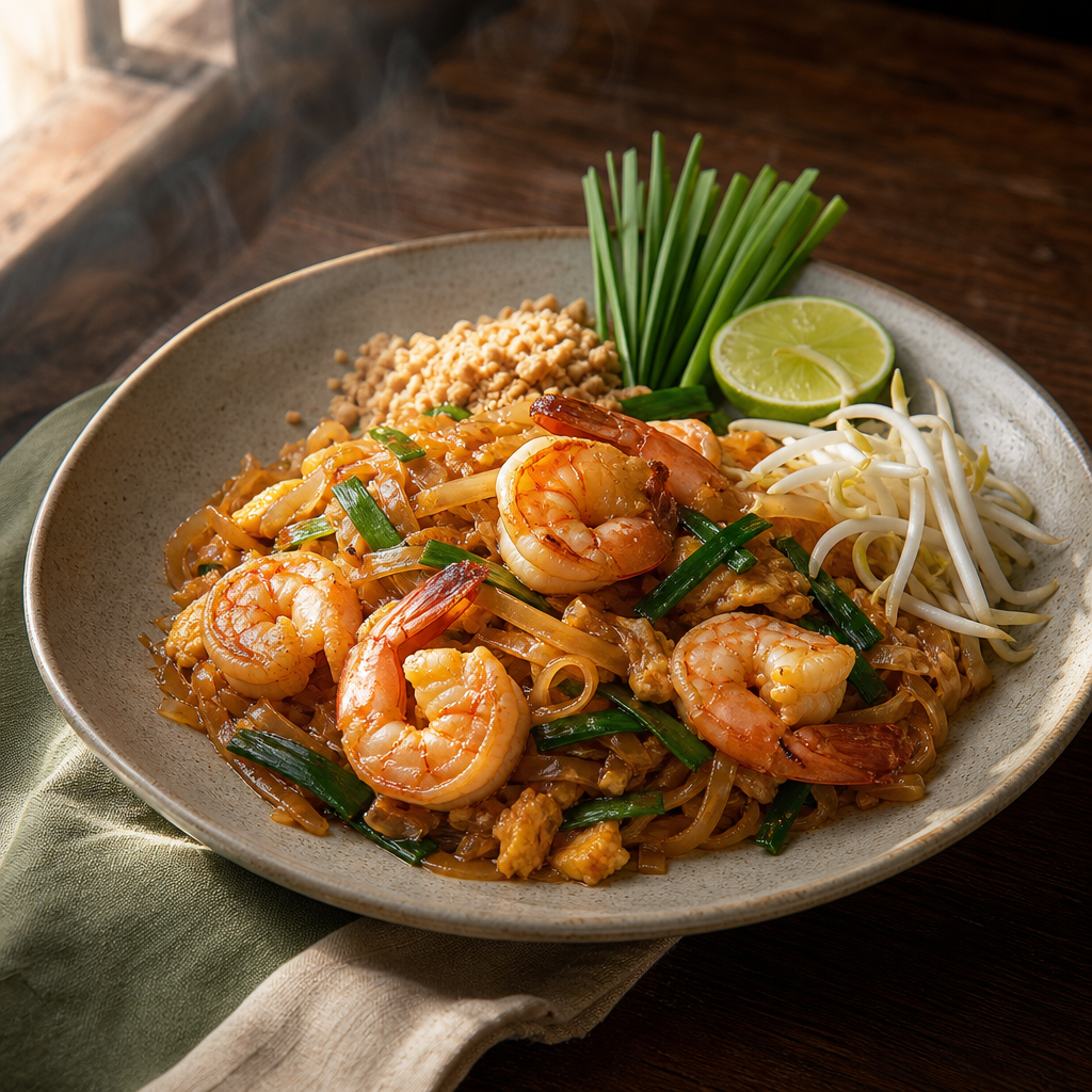 Pad Thai with Shrimp — finished dish