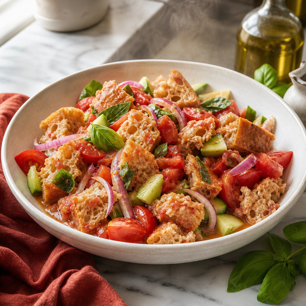 Panzanella — finished dish