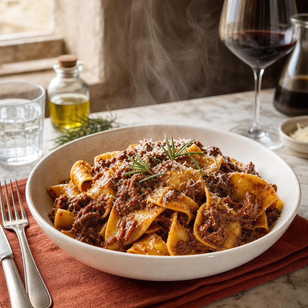 Pappardelle Cinghiale — finished dish
