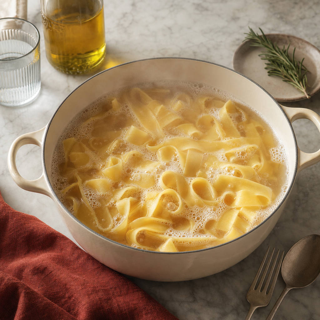 Pappardelle Cinghiale step 11: Cook the pasta