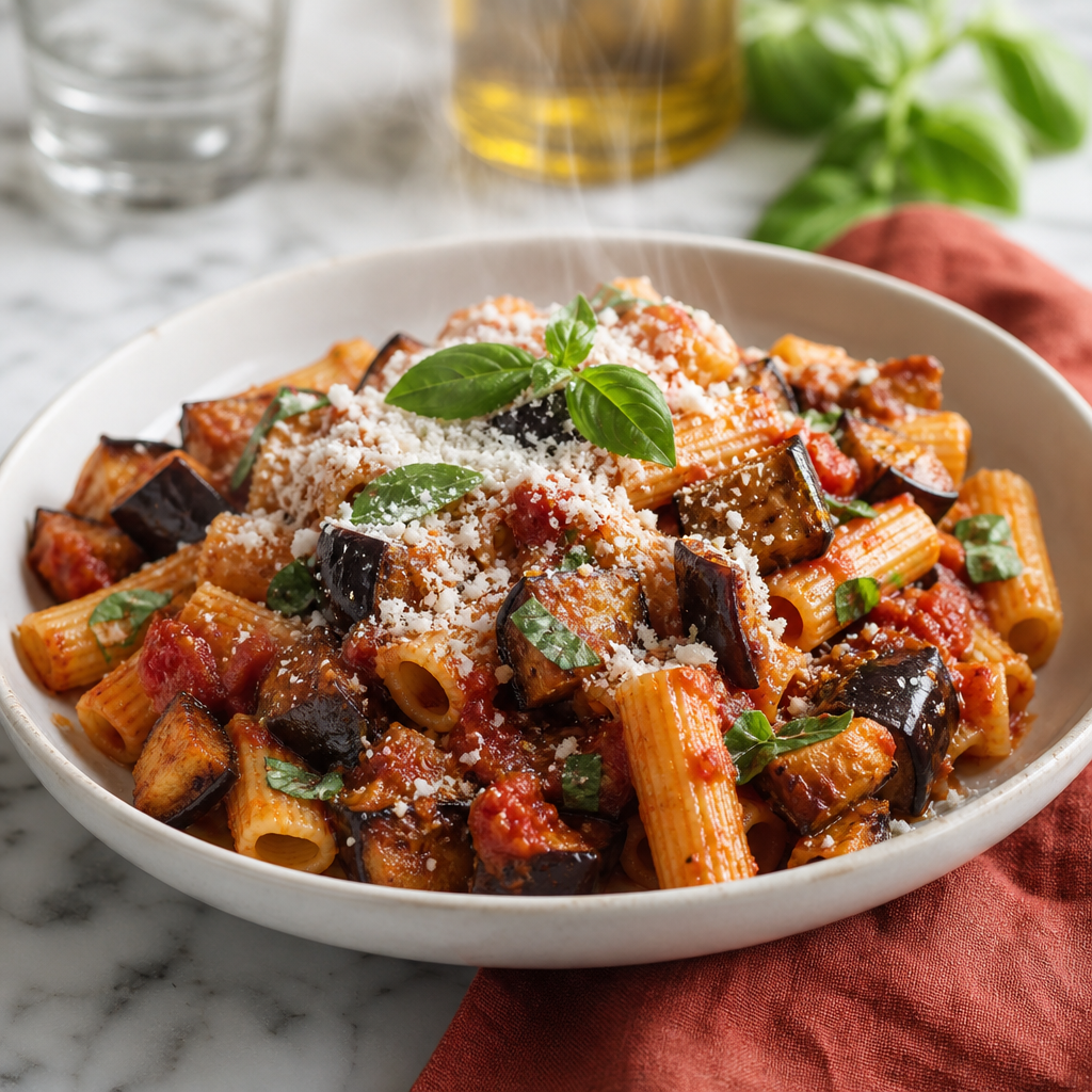 Pasta Alla Norma — finished dish