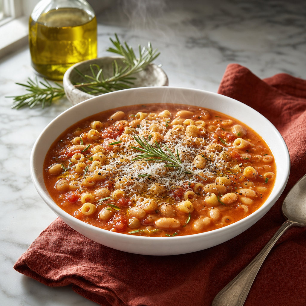 Pasta e Fagioli — finished dish