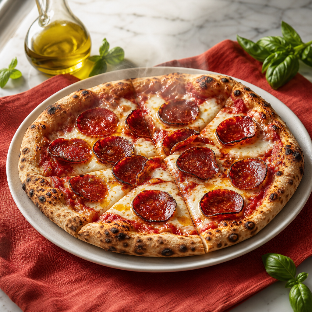 Pizza Diavola — finished dish