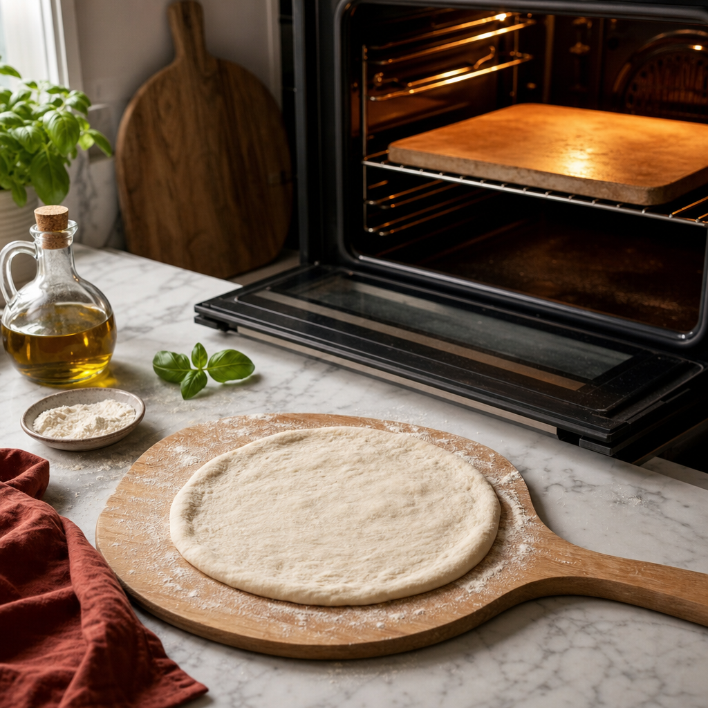 Pizza Margherita step 4: Preheat the baking surface