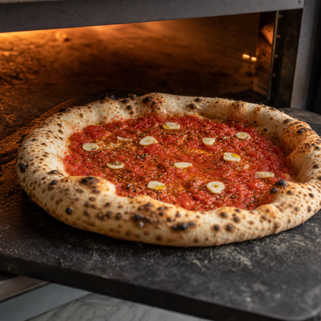 Pizza Marinara step 9: Bake hard