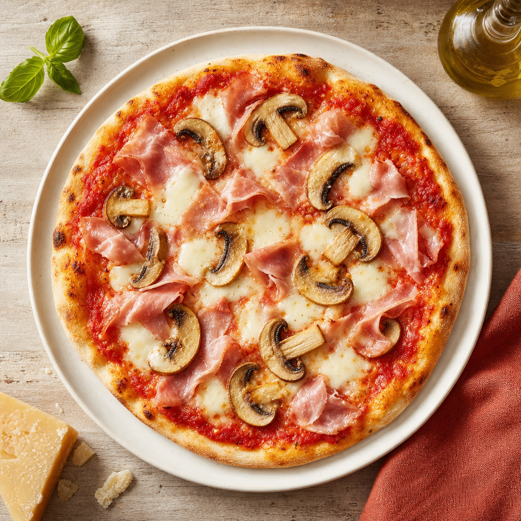 Pizza Prosciutto Funghi