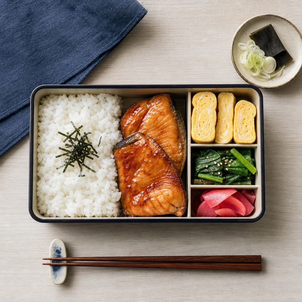 Salmon Teriyaki Bento