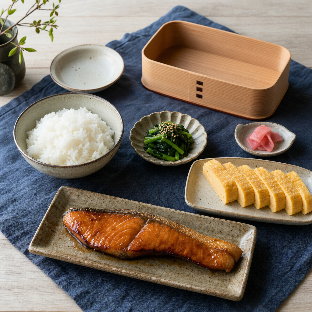 Salmon Teriyaki Bento step 9: Cool before packing