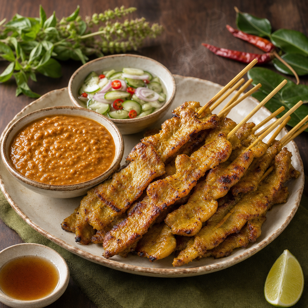 Pork Satay — finished dish