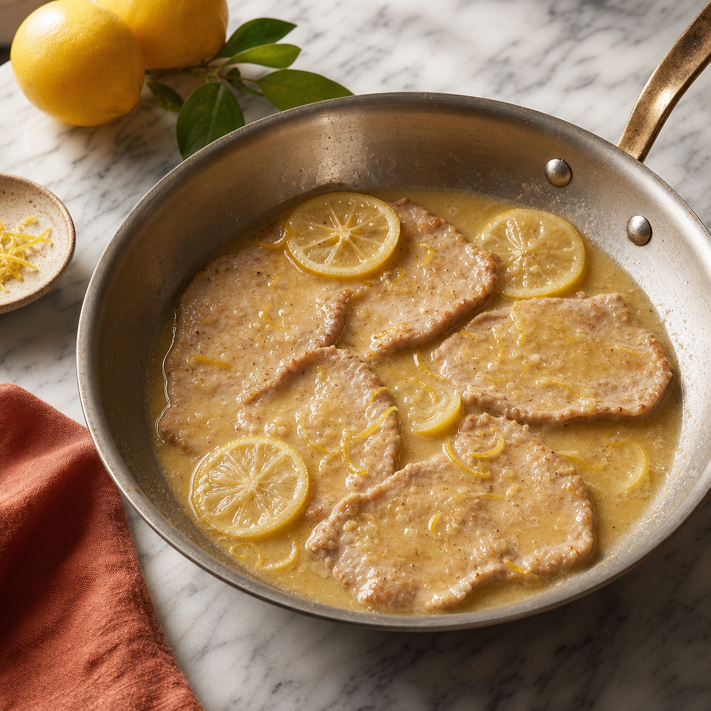 Scaloppine Limone step 6: Return the veal