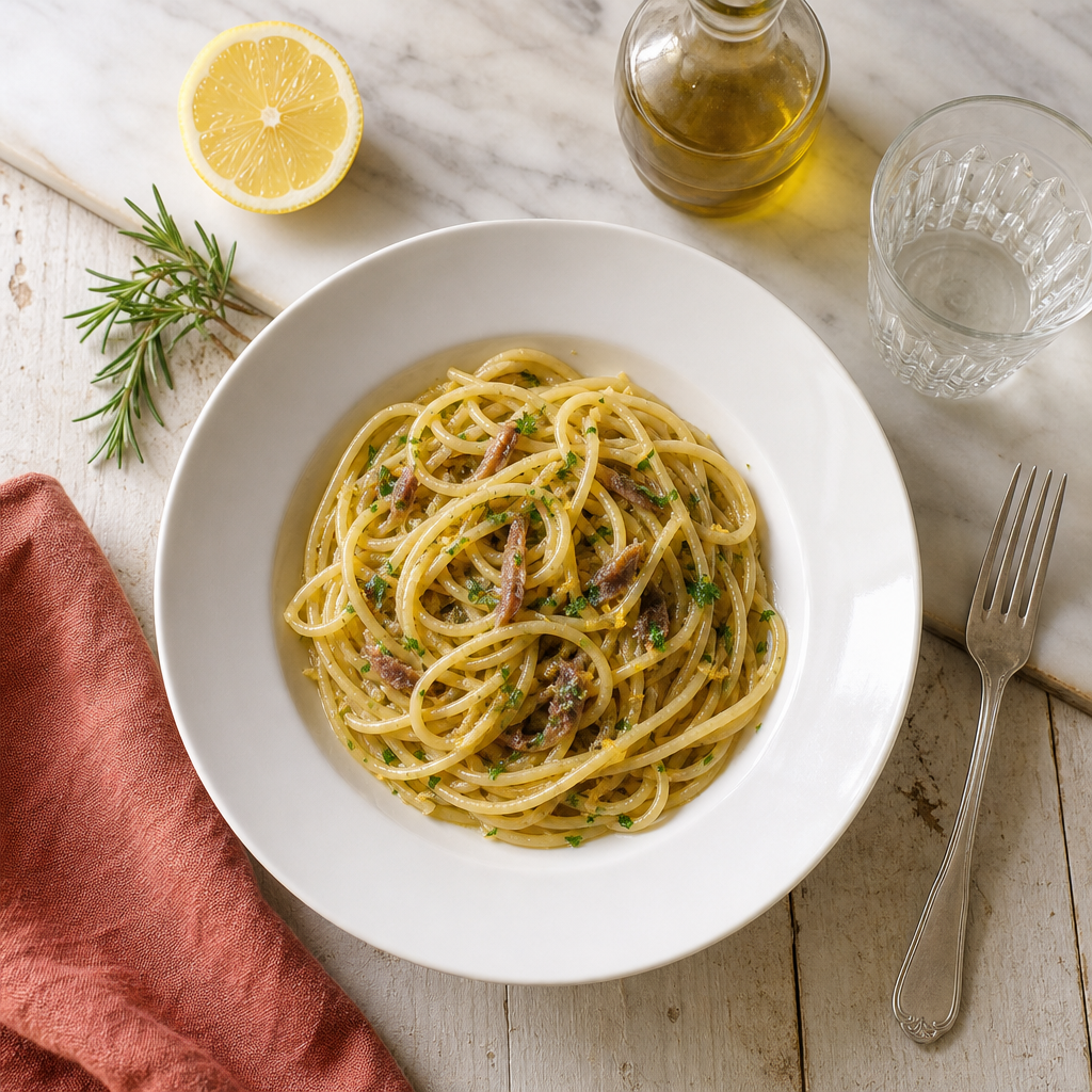 Spaghetti Burro Acciughe